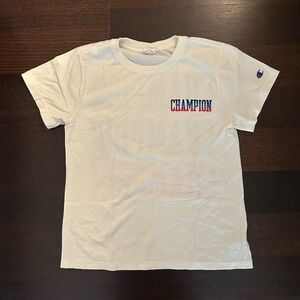 Champion Cream Tee with Logo